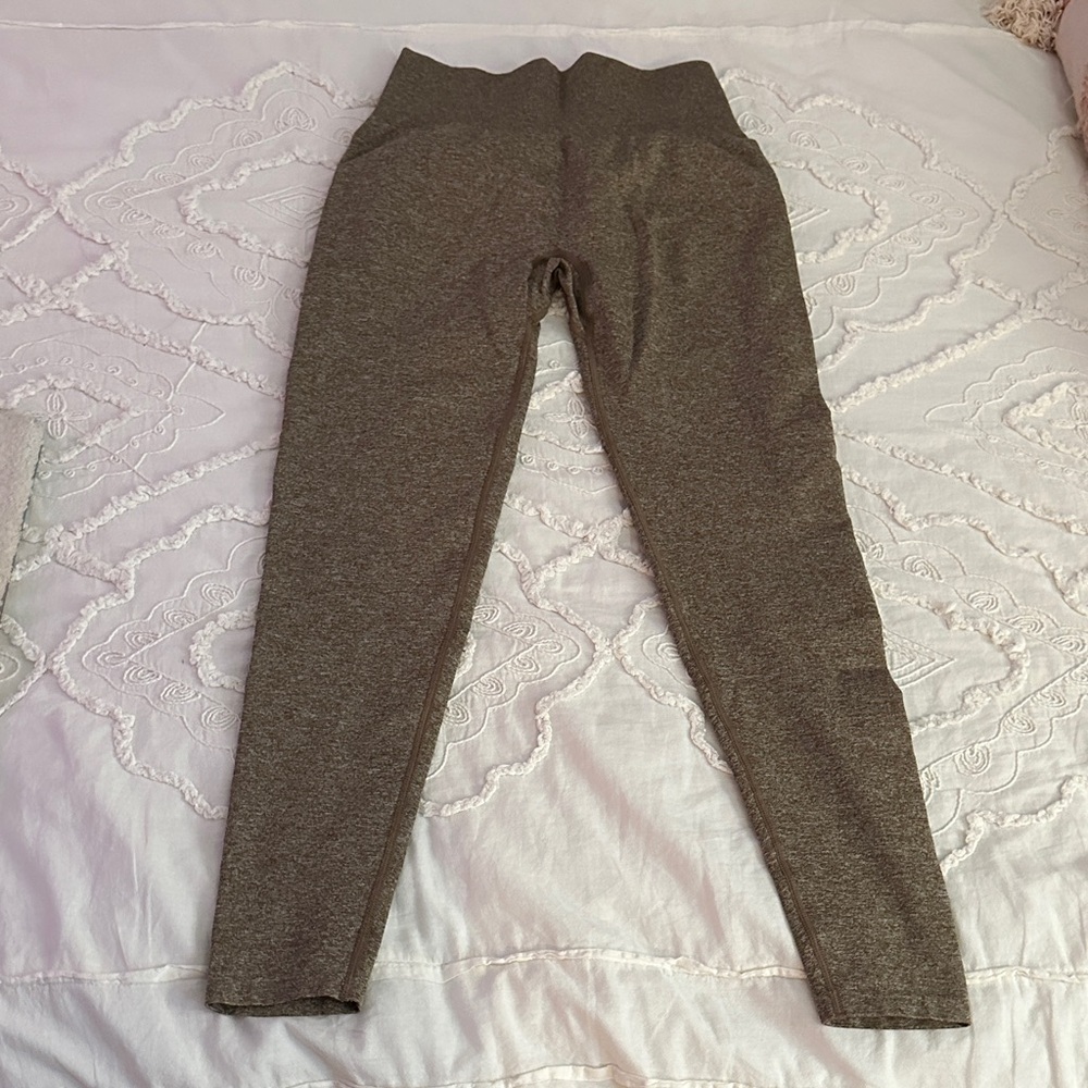 NVGTN Heathered Brown High-Rise Leggings